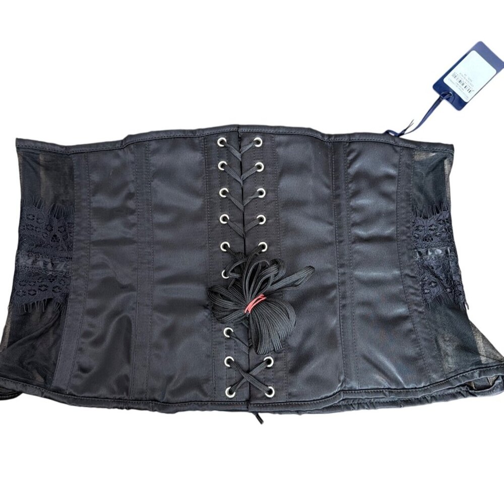 Fox & Royal City Chic Black Betty Trim Underbust Corset Sz 34 (39/40" Waist) NEW - Picture 7 of 16